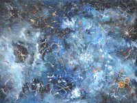 Spazio-Tempo1  Olio su pannello telato - 30 x 40